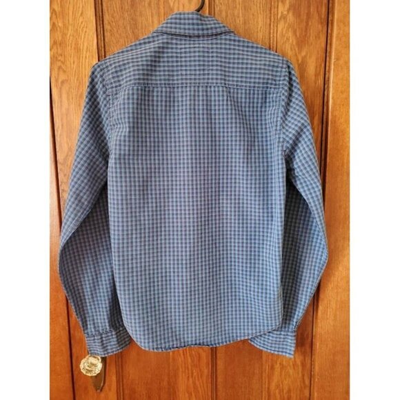 Hollister Mens Blue Plaid Button-Up Shirt Size S 100% Cotton Long Sleeve Casual - Picture 2 of 7